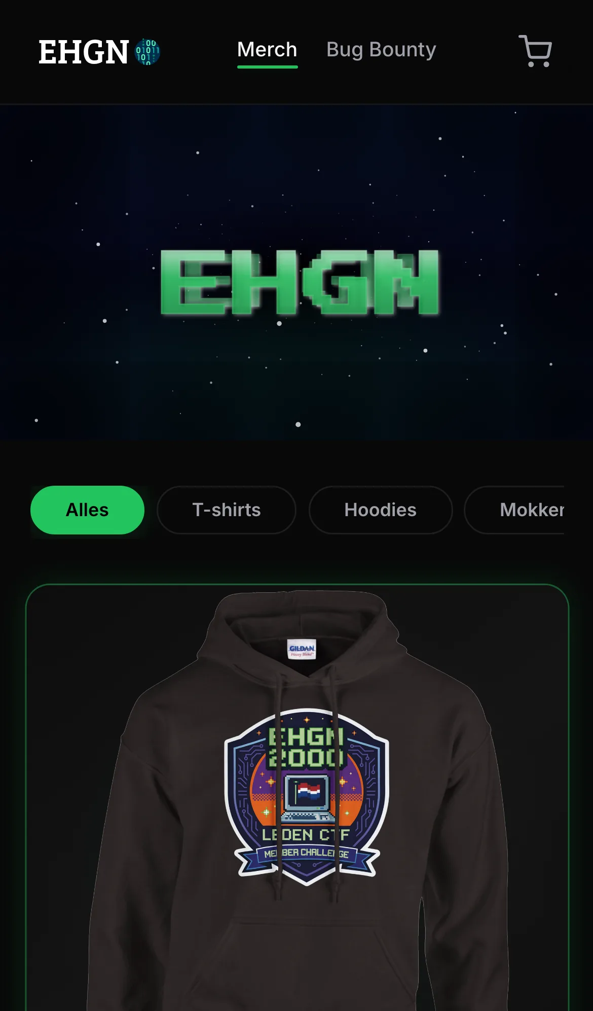 Mobiele weergave EHGN Shop