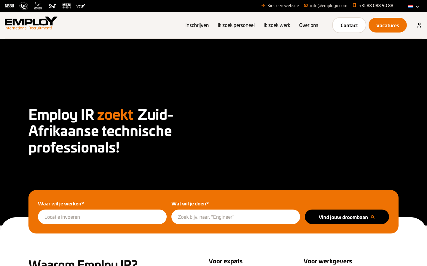 Employ International Recruitment vóór de migratie