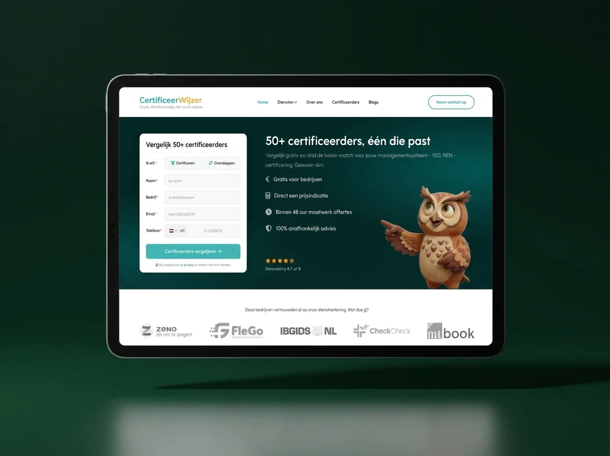 Website van Certificeerwijzer